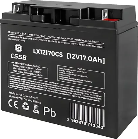 CSSB / Baterie / Gelová / 12V/17Ah / do UPS