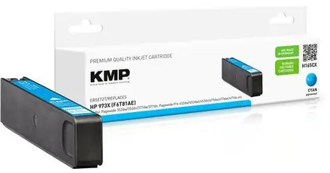 KMP HP 973X (F6T81AE) modrá, refilled / Cartridge / Hybrid-Chip / výtěžnost 7000 stran / pro PageWide Pro 452, 477