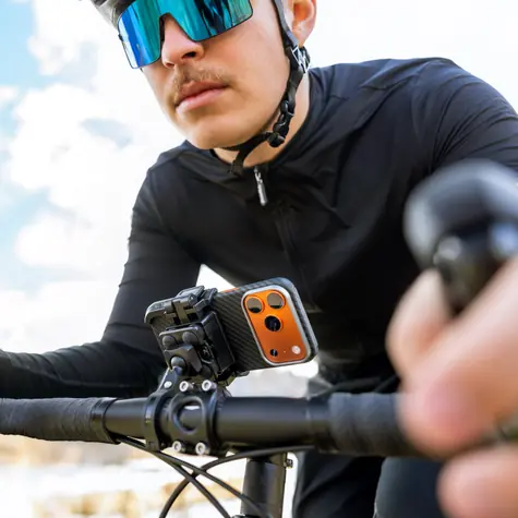 FIXED Bikee Anti-Shock černá / Držák telefonu na kolo a motorku / Antivibrační modul / řídítka 20-32 mm