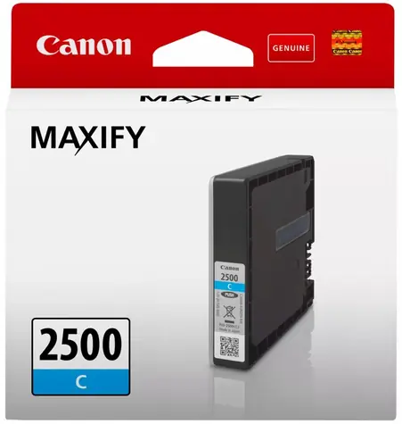 Canon PGI-2500 C azurová / Cartridge / Originální / pro Canon MAXIFY MB5050, MB5150, MB5350