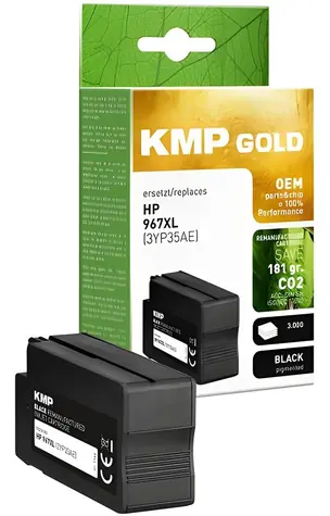 KMP GOLD HP 967XL (3JA31AE) černá / Cartridge / Remanufakturovaná / 70 ml / 3000 stran