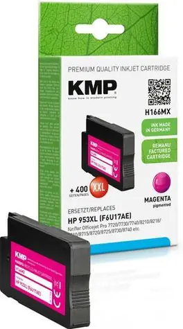 KMP 953XL (F6U17AE) purpurová / Inkoustová cartridge / náhrada HP / 30 ml / cca 2000 stran
