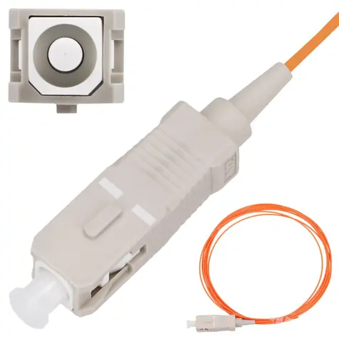 Extralink SC/UPC oranžová / Optický pigtail / Multimódový OM2 / 50/125 / 2 m