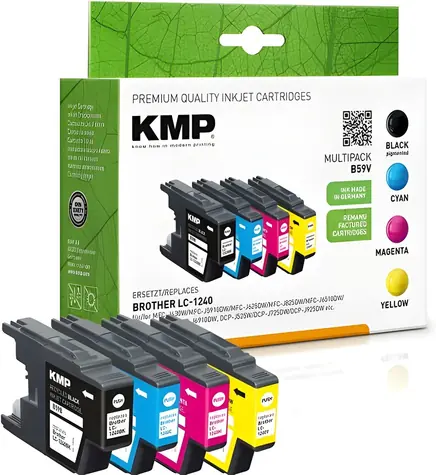 KMP alternativní cartridge Brother LC-1240 CMYK / Multipack / 4x 600 str. / pro Brother DCP-J525W, MFC-J430W