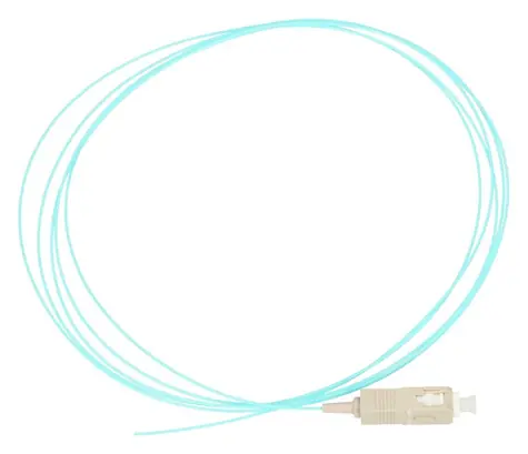 Extralink SC/UPC tyrkysová / Optický pigtail / Multimódový OM3 / 50/125 / 2 m / Easy Strip