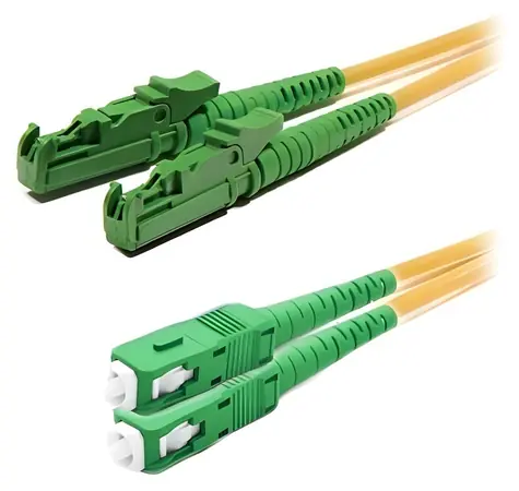 XtendLan FO patch E2000/APC-SC/APC 2m / Optický patch kabel / 9/125 SM duplex / G.652d / LS0H