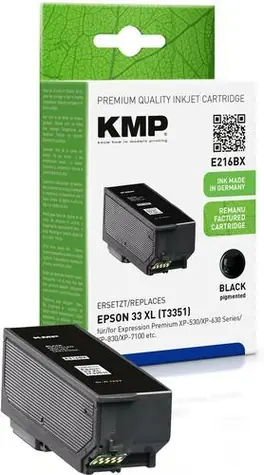 KMP cartridge Epson 33XL černá / Cartridge / Kompatibilní / 530 stran / 15 ml