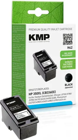 KMP HP CB336EE 350XL refilled černá / Inkoustová kazeta / kompatibilní / 1000 stran