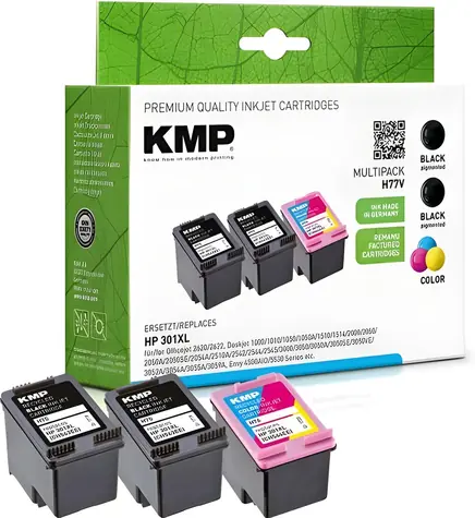 KMP CH563EE, CH564EE (HP301XL) / Cartridge / Multipack BK/C/Y/M / renovovaná / 3 ks