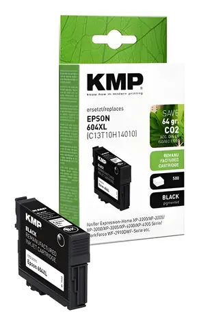 KMP T10H1 renovovaná cartridge Epson 604XL černá / pro Epson Expression Home XP-2200 & XP-3200 / 10 ml / 500 stran
