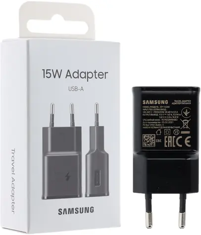 Samsung nabíječka černá / Nabíječka / 15W / rychlé nabíjení