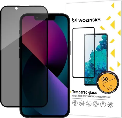 Wozinsky Privacy Glass / Ochranné sklo / Privacy filtr / Tvrzené / Apple iPhone 13, 13 Pro