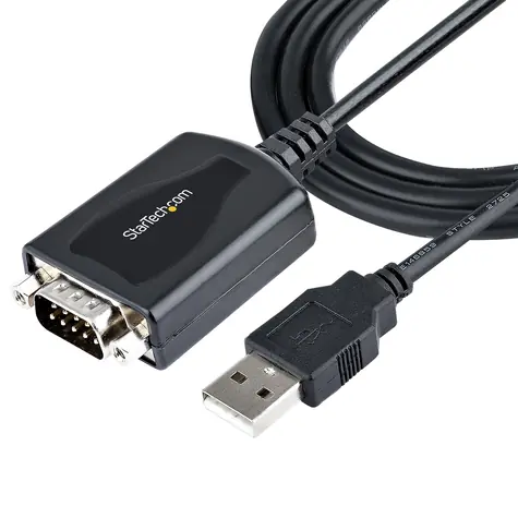 StarTech černá / Adaptér USB na sériový port (RS232) / DB-9 / USB 2.0 / 0,9 m