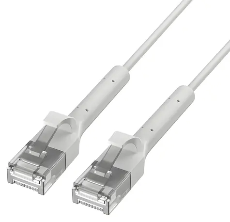 Extralink bílý patch kabel / Patch kabel / Cat.6A U/FTP / RJ45-RJ45 / 1m / 1 Gbit/s
