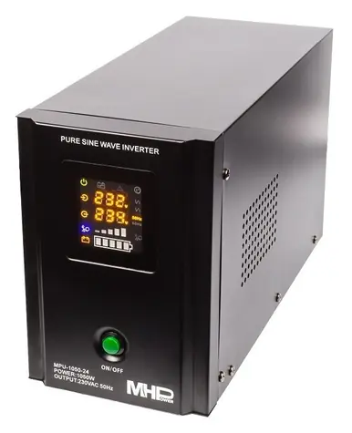 MHPower MPU-1050-24 / Záložní zdroj UPS / 1050W / 24V / čistý sinus / 7,7 kg