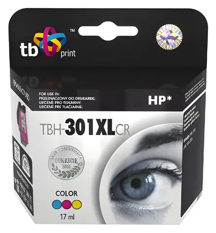 TB TBH-301XLCR / Inkoustová kazeta / Kompatibilní s HP 301XL (CH564EE) / 17 ml / 480 stran / vícebarevná
