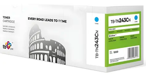 TB Kompatibilní toner TN243C (cyan) / Toner / pro Brother DCP-L3510CDW, HL-L3210CW / Výtěžnost 1000 stran