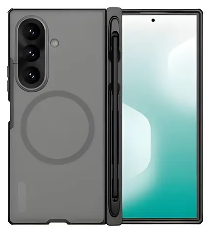 Nillkin Super Frosted FOLD Magnetic Pen Slot průhledná černá / Zadní kryt / Samsung Galaxy Z Fold 8 Ultra