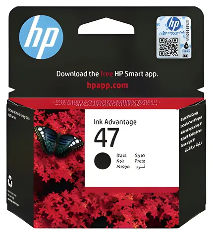 HP 47 (6ZD21AE) originální inkoustová náplň černá / Inkoustová náplň / cca 1300 stran / 1 ks