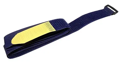 Velcro Stahovací páska suchý zip 25mm modrá / Stahovací páska / 92 cm / 2 ks