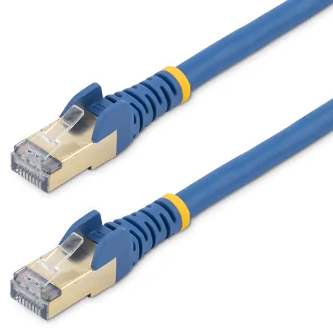 StarTech CAT6A modrá / Patch kabel / STP / 3 m / RJ-45 / 10 Gbit/s