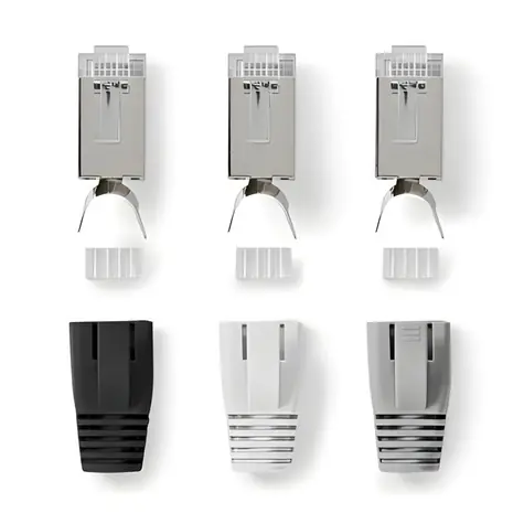 Nedis RJ45 konektor Pass Through / Konektor RJ45 / Cat7 FTP / pozlacený / 10 ks
