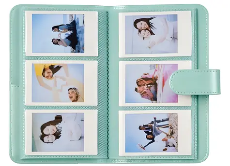 Fujifilm INSTAX Mini Album zelená / Fotoalbum / pro instax mini fotografie / kapacita 108 fotografií / PU kůže