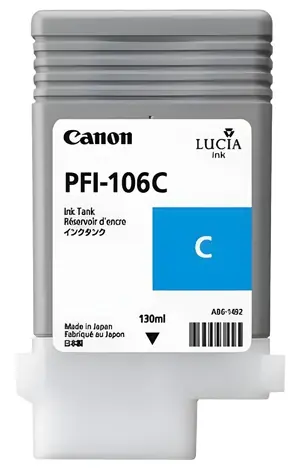 Canon PFI-106 azurová / Inkoustová kazeta / 130 ml / Originální / pro Canon iPF6400