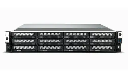 TerraMaster U12-500 Plus / NAS / 2U Rack / 12x SATA HDD/SSD / Intel Core i7-1255U / 16GB DDR5 / 2x 10GbE / Diskless