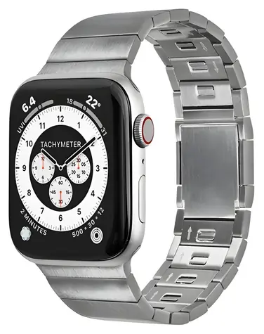 LAUT Links 2 stříbrná / Řemínek / pro Apple Watch 44-49 mm