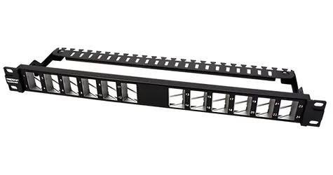 Trendnet TC-KP24SA černý / Patch panel / keystone / 24 portů / STP / 1U / 19