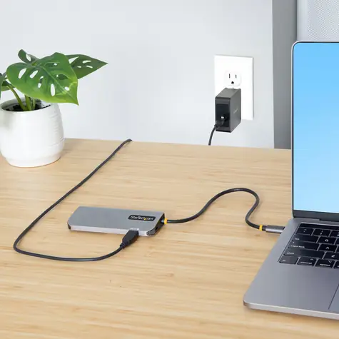 StarTech USB-C Multiport Adaptér šedá / Adaptér / HDMI 4K 60Hz / USB-A Hub 5Gbps / 100W PD / GbE