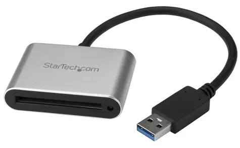 StarTech čtečka CFast karet USB-A černá/stříbrná / Čtečka paměťových karet / CFast 2.0 / USB 3.2 Gen 1 / hliník