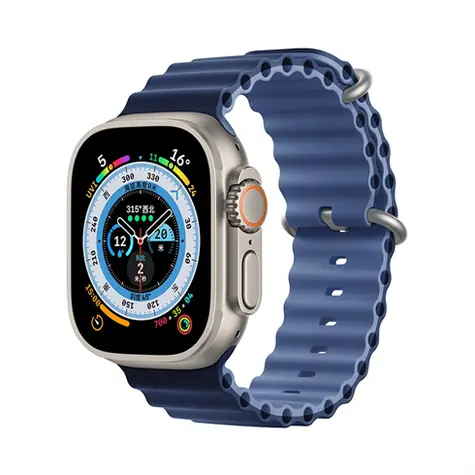 Devia Deluxe Series Sport6 světle/tmavě modrá / Řemínek / silikonový / Apple Watch 40/41 mm