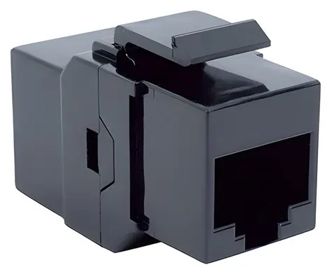 Bachmann 940.112 černá / Keystone konektor RJ45 / Cat.6 / nestíněný