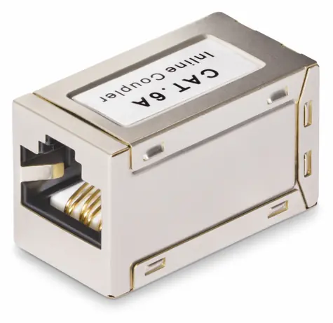 StarTech CAT6A RJ45 spojka F/F stříbrná / Spojka / Stíněná / TIA/EIA-T568B / -20 až 65 °C