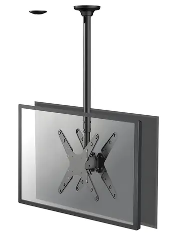 Neomounts Stropní držák pro 2 displeje černá / Stropní držák / 32-75