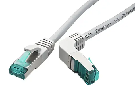 EFB Cat6a S/FTP 3m šedá / Patch kabel / lomený konektor / RJ-45 / LSOH