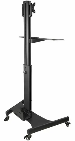 StarTech Mobilní pracovní stanice na kolečkách / Pracovní stanice / Nosnost 8 kg / Náklon -30° až 30° / Otočná 360°