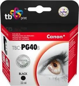 TB TBC-PG40B černá / Inkoustová kazeta / Kompatibilní s Canon PG-40 / 760 stran