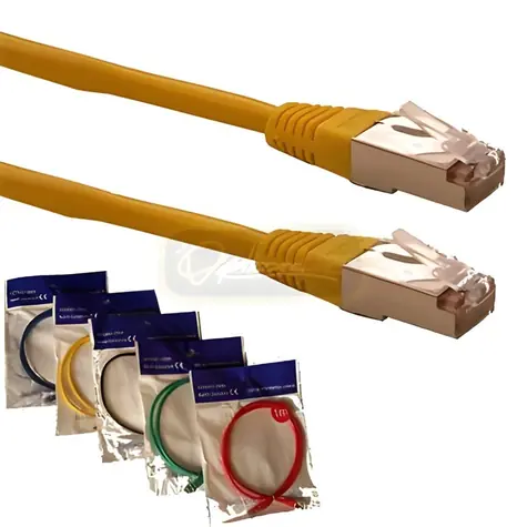 Optix FTP patch kabel Cat5e žlutý / Patch kabel / 1 m