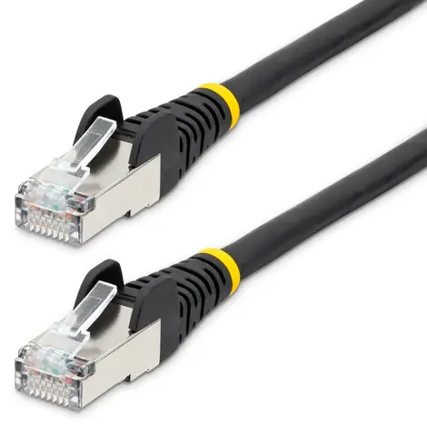 StarTech CAT6a U/UTP LSZH černá / Síťový kabel / 3 m / RJ-45 / PoE / 10GbE