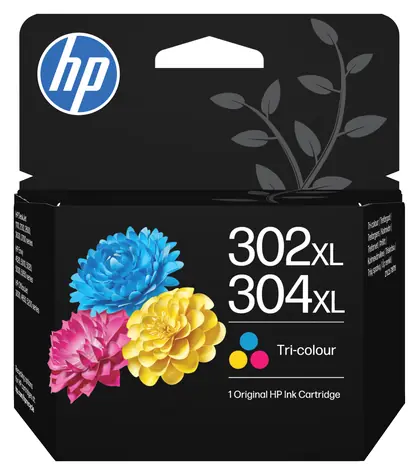 HP 302XL/304XL tříbarevná / Inkoustová cartridge / Originální / ~100 stran/barva