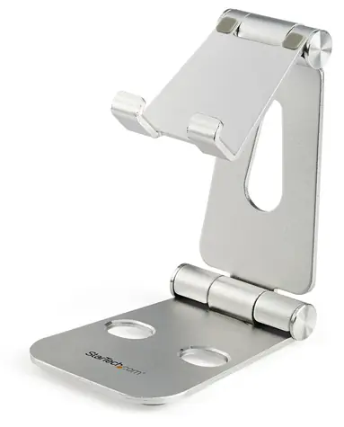StarTech Skládací stojan na telefon a tablet stříbrná / Stojan / hliníkový / do 13