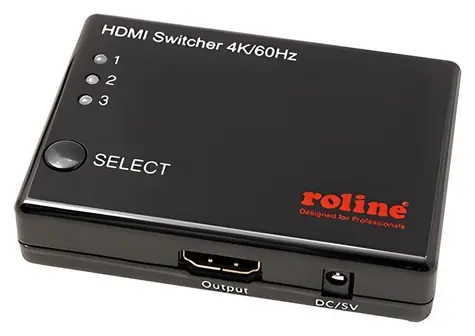Roline HDMI přepínač 3:1 / Přepínač / 4K / HDMI
