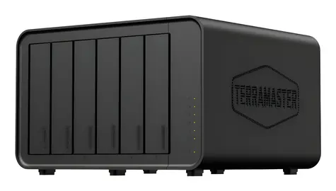 TerraMaster F6-424MAX černá / NAS server / Intel Core i5-1235U 10-Core / 8GB DDR5 RAM / 6x SATA / Diskless