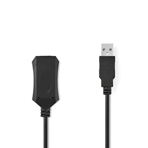 Nedis Aktivní prodlužovací kabel USB-A - USB-A 20 m / Prodlužovací kabel / USB 2.0 / 480 Mbps / poniklované konektory