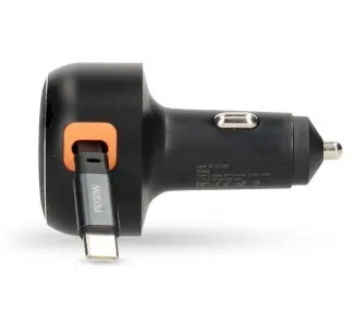 Nedis nabíječka do auta USB-C 30 W / Nabíječka do auta / Power Delivery PPS / 2,4-3,0 A / zatahovací kabel 0,70 m