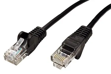 Goobay černá / Patch kabel UTP CAT5e / 2 m