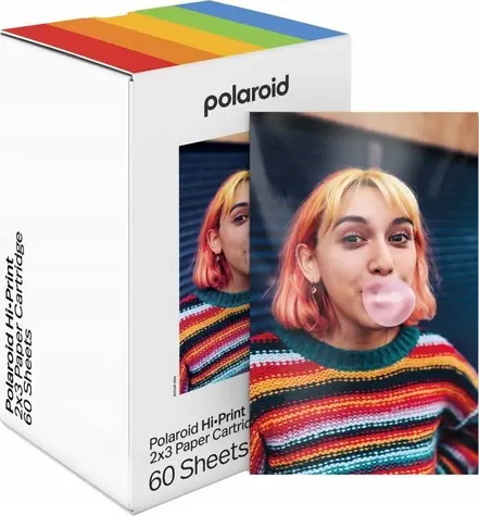 Polaroid Fotopapír Hi-Print 2x3 / Fotopapír / 54x86 mm / 60 listů / samolepicí